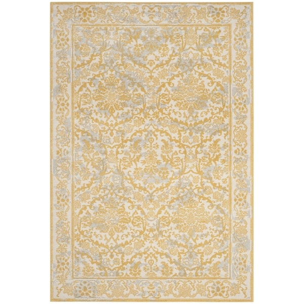 Safavieh Evoke Medium Rectangle Area Rug Ivory & Gold - 6 ft.-7 in. x 9 ft. EVK242S-6 - main